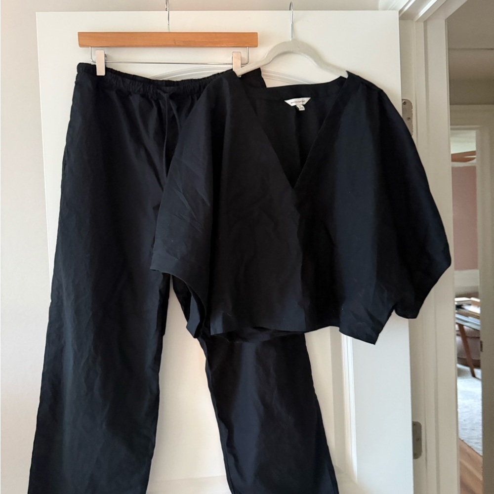Banana Republic cotton peplum set